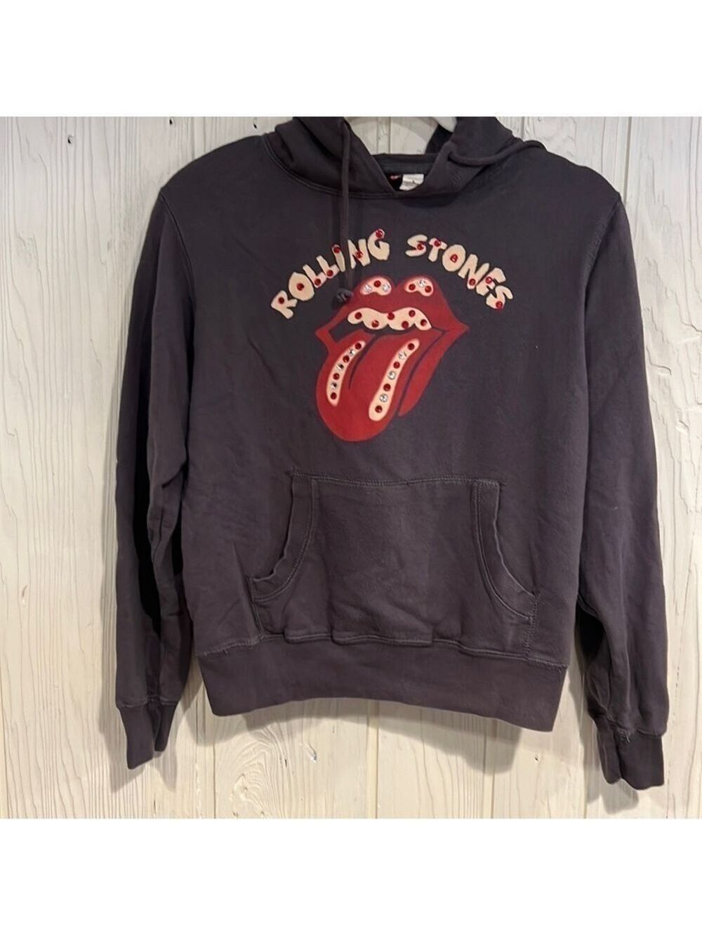 The Rolling Stones Official Hoodie Small With Jewels
